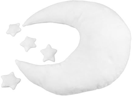Artibetter Babyfotografie-Requisiten Set mit Sternen und Mondförmigen Posingkissen für Neugeborenen-fotoshootings und Fotostudio-Dekoration Geschlechtsneutrale Foto-Accessoires für Babybilder