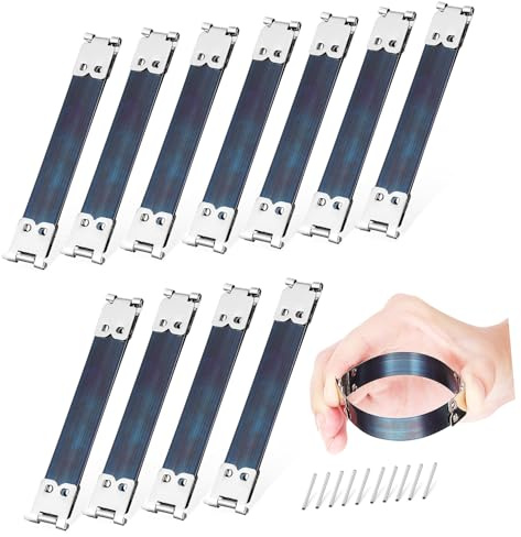 Parliky 20 Pezzi Cornici Flessibili Interne in Metallo per Borse con Clip Molla Accessori Pratici per Portamonete e Clutch Facile Installazione Senza Cuciture Design Colore Casuale