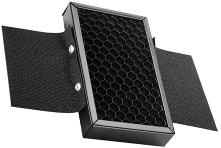IWOWHERO Spot Filter Blitz Reflektor mit Honigwabengitter Universeller Aufsteckblitz Wabengitter Reflektor für Präzise Lichtsteuerung Tragbar für Porträtfotografie und Hot Shoe blitze