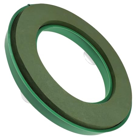 DEARMAMY Ventosa Decorativa per Auto da Matrimonio con Base in Fango Floreale 30x30 Cm, Supporto Fai da Te per Composizioni Floreali, Accessorio per Decorazioni Nuziali e Podio Cerimonie
