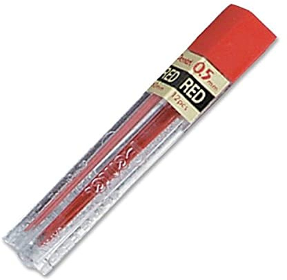 Pentel PPR-5 Set mit 12 Minen, 0,5°mm, Rot