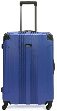 Kenneth Cole REACTION Out of Bounds Lightweight Hardshell 4-Wheel Spinner Luggage, Cobalt Blue, 28-Inch Checked