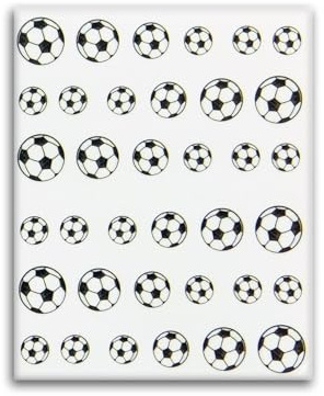 3 Blatt Fußball Nagelsticker - Fußball-WM/EM Nail-Art