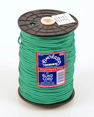 Everlasto 3mm Green Nylon Blind Cord - 50m, 100m Lengths (100M)
