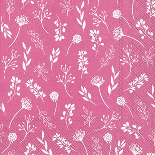 IHR Papierservietten, 3-lagig, Tilda Pink, 20 Stück