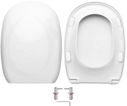 HYDRO HOME Copriwater Compatibile con Pozzi Ginori Easy/Easy02 Tavoletta WC Termoindurente Antibatterica, Fissaggio dall’Alto, Sedile WC Resistente, Chiusura Classica, Montaggio rapido, Bianco