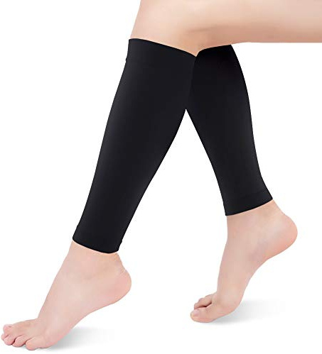 Calze Mediche Compressione Graduata 20-30mmHg, Calze Elastiche a Compressione Graduata Fascia Elastica Polpaccio Fasce a Compressione Polpaccioper Shin Splint, Varicose Vein, Edema, Donne e uomini