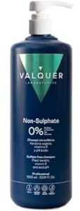Valquer Champú Cuero Cabelludo Sensible Fórmula Zero Sin Sulfatos. Calma, Cuida y Protege el Cabello Sensible Evitando Irritación, Picor y Sequedad con Phytokeratin, Pantenol y Vitamina E. 1 L