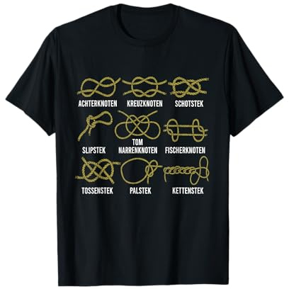 Seemannsknoten zum Segeln und Motorboot Fahren T-Shirt