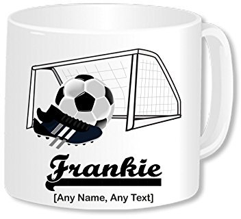 Football Gifts - Personalised Jumbo 20oz Football Mug - Sports Present Idea For Football Player Training Coach Referee Goalie Goalkeeper Gifts