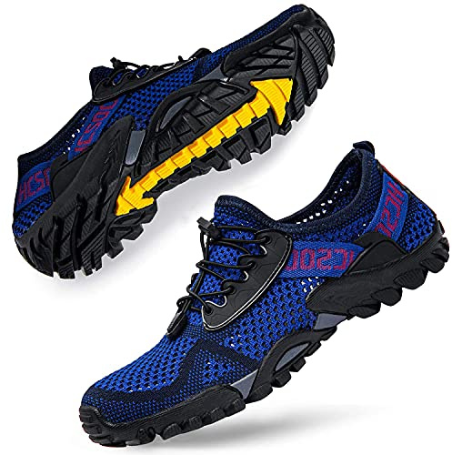 DimaiGlobal Trekking Scarpe da Spiaggia Uomo All'aperto Sandali Sneakers Sportivi Estivi Pescatore Passeggio in Acqua Mare Escursionismo Traspiranti e Leggero Asciugatura Rapida