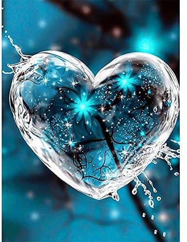 Rayong DIY Liebesherz Diamond Painting, 5D Diamant Painting Set, Bilder für Home Wand Decor Gemälde (30 X 40 cm)