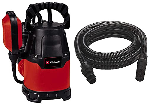 Einhell Tauchpumpe GC-SP 2275 (220 W, 7.500 Liter pro Stunde, max. Förderhöhe 6 m, flachabsaugend bis 5 mm, Klarwasserpumpe, bis zu 5 mm Partikelgröße, inkl. 4 m Kunststoffschlauch)