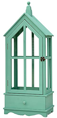 QLLL Invernadero de madera maciza con cajón – Jardinería planta verde casa anticongelante interior/exterior balcón – 40 x 27,5 x 102 cm