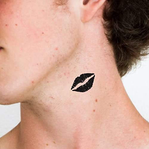 MyJagua Tattoo • Kiss | 1-2 Wochen Tattoo | Auf Pflanzenbasis | Hautverträglich | Wasserfest | Neue Tattoo Technologie | Kein Klebe Tattoo