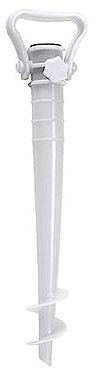 TopHomer 1 pied de sol universel pour parasol de plage, parasol de plage, jardin (blanc)