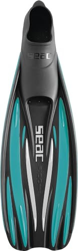 Seac F 100 Pro, Pinne da Subacquea Ultra Leggera a Scarpetta Chiusa, per Immersioni e Snorkeling, Tiffany, 42/43