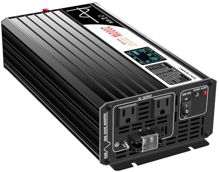 Xijia 3000W (Peak 6000W) Pure Sine Wave power Inverter DC 48V to AC 230V 50HZ Solar converter For Home Use car (DC48V (Range 40V-60V) 3000W)