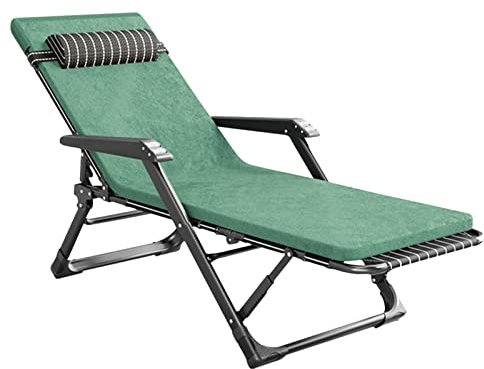 CCYENG Klappbare Sonnenliege, Gartenstuhl zum Entspannen im Freien, Sonnenbett mit Verstellbarer Rückenlehne, Loungesessel für Strand, Terrasse, Büro, Camping, mit Ki
