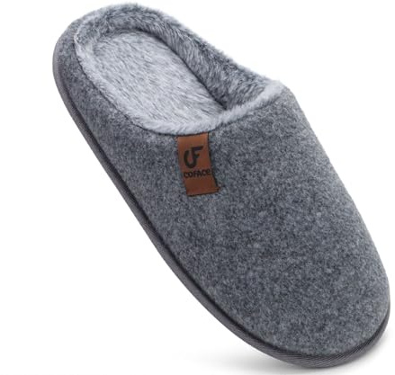 COFACE Zapatillas de Estar en Casa Hombre Invierno Fieltro Pantuflas