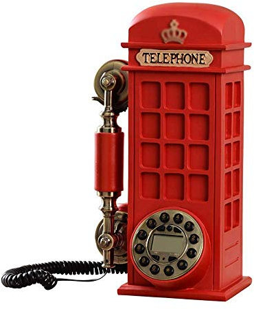 Retro Landline Phone for Home School and Office Button Style Phone, Quality Resin Material Creative Personality Telephone/Retro Landline for Telephone Living Room/Bedroom/Study/Hot