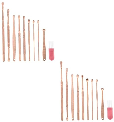 NOLITOY 2 Juegos Removedor De Cerumen Filtrar Orejas Equipo Agente De Mudanzas Exquisitos Limpiadores De Cerumen Herramientas De Limpieza De Oídos Multipropósito Rosa El Plastico