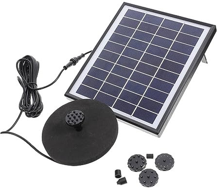Happyyami Solar Powered Water Fountain Pump for Outdoor Garden Pond, Lightweight Abs Material, Easy to Install Floating Fountain Kit for Garden Decor Style