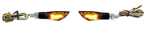 Motorrad LED Universal Blinker Dual + Standlicht Schwarz mit E-Prüfzeichen