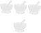 DOITOOL 4 Sets Pigment Grinding Bowl with Glass Pestle Durable Art Tool for Precision Grinding of Spices and Pigments for Artists and Craftsmen