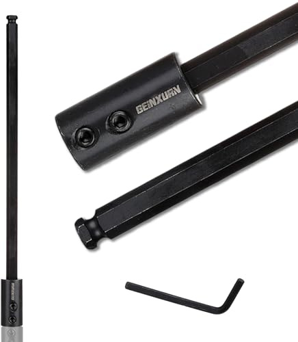 GEINXURN Tools Hole Saw Extension Chuck, 300mm x 1/2-Inch Hex Shank Reducing Locking Impact Extension