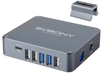 Svbony SV241 PRO Teleskop Power Management Box, Controller Adapter | Astrofotografie, 5 DC-Ausgänge, 4 USB-Anschlüsse (inkl. USB-C) und 2 PWM-Kanäle, Intelligente Taupunktsteuerung