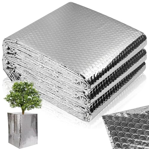 YeahBoom 0.5x5m Isolierfolie Dämmfolie,Kälteschutzfolie,Winterschutz für Pflanzen,Pflanzenschutz Winter,Isolierfolie für Pflanzen,für Kübelpflanzen,Dachisolierung,für Gewächshaus,Auto,Fenster
