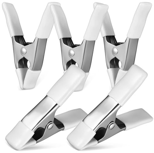 Ciieeo 5 Clips à Ressort en Pvc pour Fond Photographique Légers et Pratiques Support de Fond Robuste pour Papier en Photographie