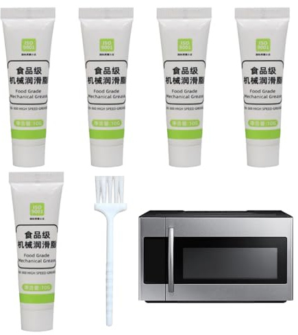 Food Grade Silicone Lubricant, O Ring Lube Set, 60g 5-Piece Silicone Grease Long-Lasting Formula, Plumbing Sealant with Smooth Texture, Silicones Lubricant, Home Kitchen Accessory for Faucets Valves