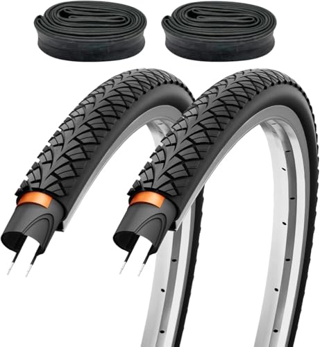 2er Set Fahrradreifen 28x1,60 Zoll 42-622 700x40c Pannenschutz mit Fahrradventil Schläuchen DV