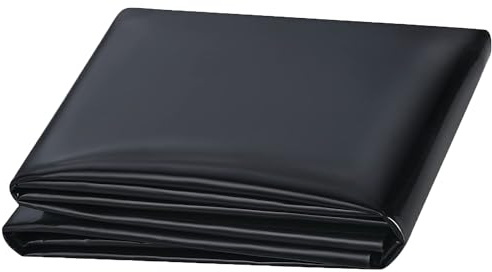 Kraftigt dammfoder, flexibelt HDPE-membran, punktering och rivbeständigt, perfekt för trädgårdsdammar, vattenfunktioner och vattenliv – flera