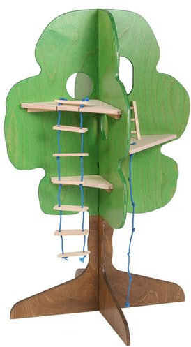 Beck 45 x 76 cm Baum Haus (Mehrfarbig)