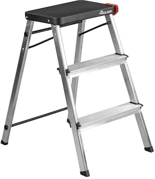 Taburete Plegable Rolser de Aluminio M3 - Negro
