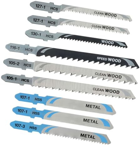 STANLEY STA28050 Lames en T pour Scie Sauteuse, Noir, Set de 10 Pièces