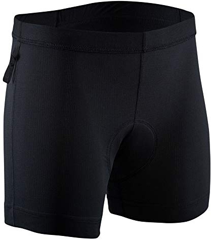 Silvini Damen Liner Kurze Hose mit Coolmax Gepolsterter Innenhose Leicht und Atmungsaktiv Schwarz