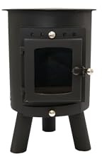 Outbacker Hygge Oval Tent Stove – 4.5kW Wood Burner with Large Cooking Surface | Portable 18kg Camp Stove for Bell Tents, Tipis, Yurts & Garden Buildings