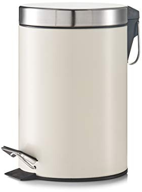 Zeller Pedal Bin, Cream, 3 Litre
