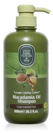 Eyüp Sabri Tuncer Natural Macadamia Oil Shampoo 600ml I Haarshampoo für gefärbtes Haar I Hairshampoo for color-treated hair I Macadamia Öl