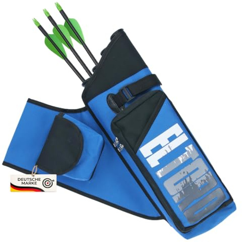 elToro Sport Deluxe II Seitenköcher | Hochwertiger Bogensport Seitenköcher für Pfeile, Strapazierfähig, Verstellbare Gurte, Praktische Taschen