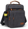 ESTARER Umhängetasche Herren Schultertasche 13 Zoll kleine Herrentasche Kuriertasche aus Canvas für Arbeit Schule Reise