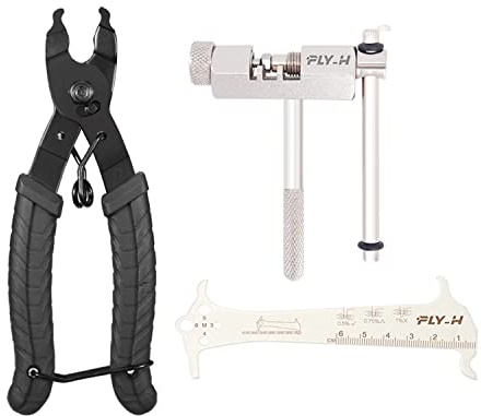 FLY_H Bike Chain Pliers Chain Master Link Pliers Tool +Bike Chain Break Tool Chain Cutter Splitter Breaker+Bike Wear Detection Ruler Chain Wear Indica