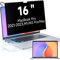 Magnetischer Blickschutzfolie Kompatibel Mit Apple MacBook Pro 16 Zoll 2021-2023 M1/M2 Pro/Max A2485/A2780, Einfach zum Anbringen & Entfernen, Anti-Blaulicht Sichtschutzfolie für MacBook Pro 16 Zoll