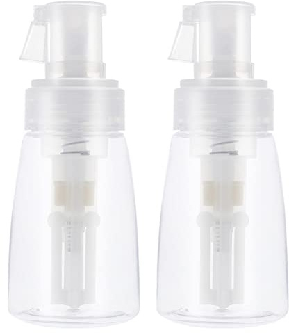 Mipcase 2 Stück Pulversprühflaschen 180 Ml Leicht Nachfüllbar Kunststoff für Körperpuder Talkumpuder und Glitzer Tragbar für Zuhause Reisen und Friseursalon