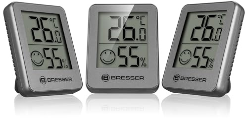 Bresser ClimaTrend 3-pack termohygrometer, mäter temperatur och luftfuktighet
