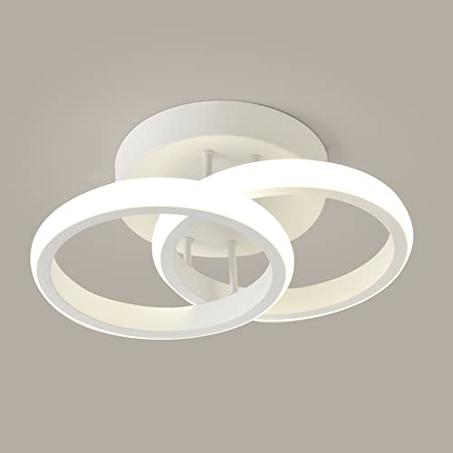 FUPE Plafoniera led soffitto moderna,20W Plafoniera LED Soffitto,4500K Luce Naturale Lampada da Soffitto LED Moderno Adatto per lampade a soffitto e a parete